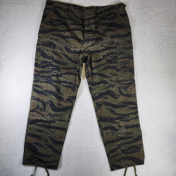 Propper Tiger Stripe Camo Cargo Pants XL Reg Military Tactical Utility BDU - Picture 1 of 9